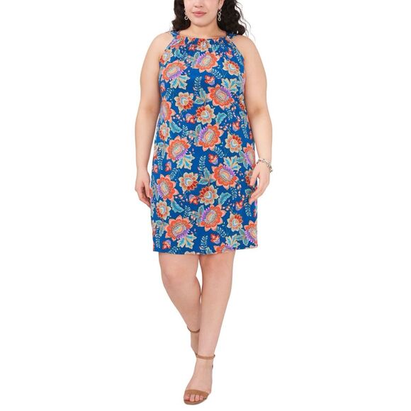 Plus Womens Floral Knee Sheath Dress Size 2X - Picture 1 of 3
